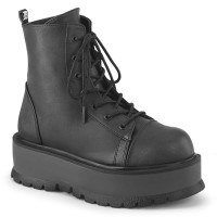 Slacker-55 - Black Vegan Leather