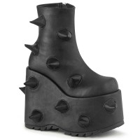 Slay-77 - Black Vegan Leather