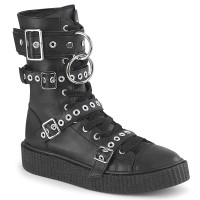 Sneeker-320 - Black Vegan Leather