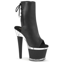 Spectator-1018 - Black Faux Leather Clear Matte