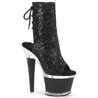 Spectator-1018G - Black Glitter Clear Matte