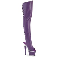 Spectator-3030 - Purple Faux Leather Clear Matt