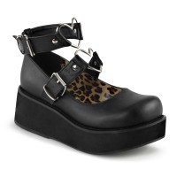 SPRITE-02 - Black Vegan Leather