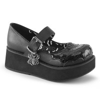 SPRITE-05 - Black Vegan Leather Black