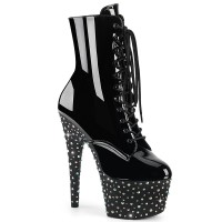 Stardance-1020 - Black Patent Silver Multi