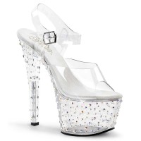 Stardance-708 - Clear Clear Silver Multi Rhinestones