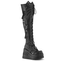 Stomp-310 - Black Vegan Leather