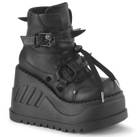 Stomp-60 - Black Vegan Leather