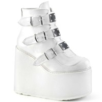 Swing-105 - White Vegan Leather  