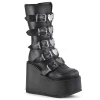 Swing-230 - Black Vegan Leather SPECIAL - Size 8