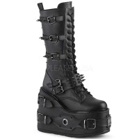 Swing-327 - Black Vegan Leather