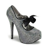 Bordello Teeze-04R - Iridescent Rhinestones
