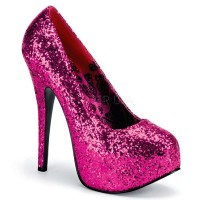 Bordello Teeze-06G - Hot Pink Glitter