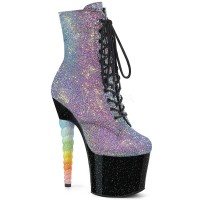 Unicorn-1020G - Purple Blue Glitter Black  