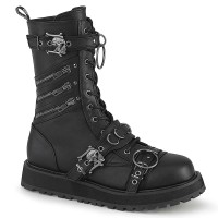 Valor-240 - Black Vegan Leather