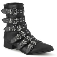 Warlock-70 - Black Vegan Leather