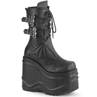 Wave-150 - Black Vegan Leather  