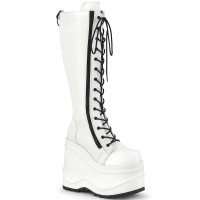 Wave-200 - White Vegan Leather