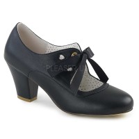 Wiggle-32 - Black Faux Leather  
