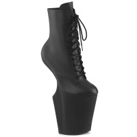 Worship-1020 - Black Faux Leather Matte