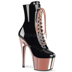 Adore-1020 - Black Pat Rose Gold Chrome  