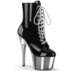 Adore-1020 - Black Pat Silver Chrome  