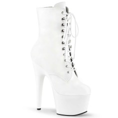 Adore-1020 - White Faux Leather Matte