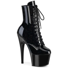 Adore-1020BLG - Black Patent Blue Glitter