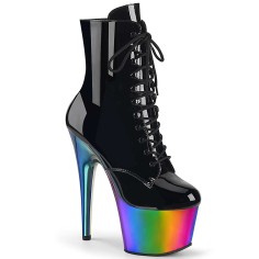 Adore-1020RC - Black Patent Rainbow Chrome