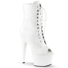 ADORE-1021 - White Faux Leather White