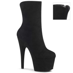Adore-1042 - Black Faux Suede  