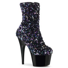 Adore-1042SQ - Black Multi Sequins