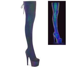 Adore-3008REFL - Stretch Green Purple Refllective M