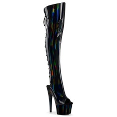 Adore-3019HWR - Black Stretch Hologram