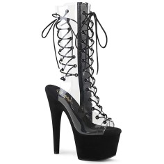 Adore-700-60FS - Clear Black Faux Suede  
