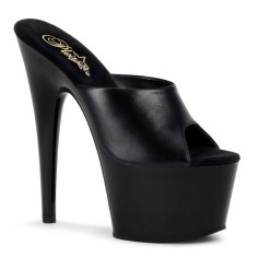 Adore-701 - Black Leather/ Black