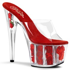 Adore-701Fl - Clear/Red Flowers