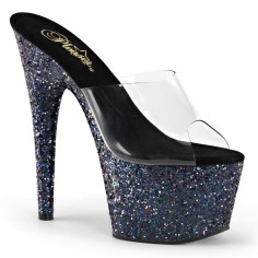 ADORE-701LG - Clear Black Holo Glitter