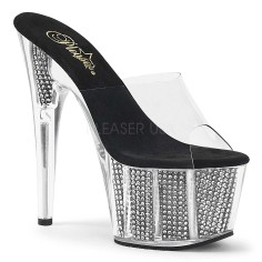 Adore-701SRS - Clear Black Rhinestones  