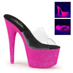ADORE-701UVG - Clear Neon Baby Pink Glitter