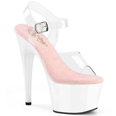 Adore-708 - Clear Pink White