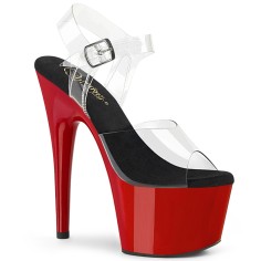 Adore-708 - Clear Black Red Patent
