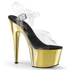Adore-708 - Clear Gold Chrome  