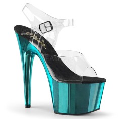 Adore-708 - Clear Turquoise Chrome  