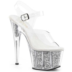 Adore-708G - Clear Silver Glitter Inserts  