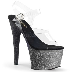Adore-708OMBRE - Clear Silver Black Ombre  