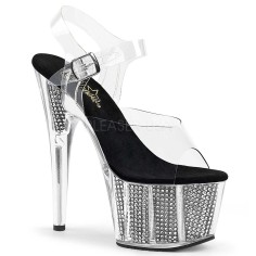 Adore-708SRS - Clear Black Rhinestones  
