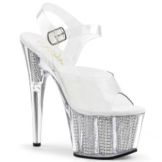 Adore-708SRS - Clear Silver Rhinestones  