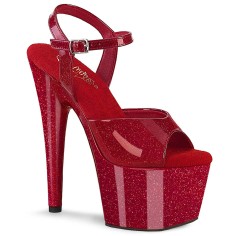 Adore-709GP - Ruby Red Glitter Patent