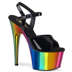 Adore-709RC - Black Pat Rainbow Chrome  